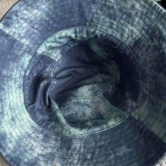 Roxy Aloha Sunshine Reversible Bucket Hat - Tie-Dye / Solid Blue - Picture 2 of 4